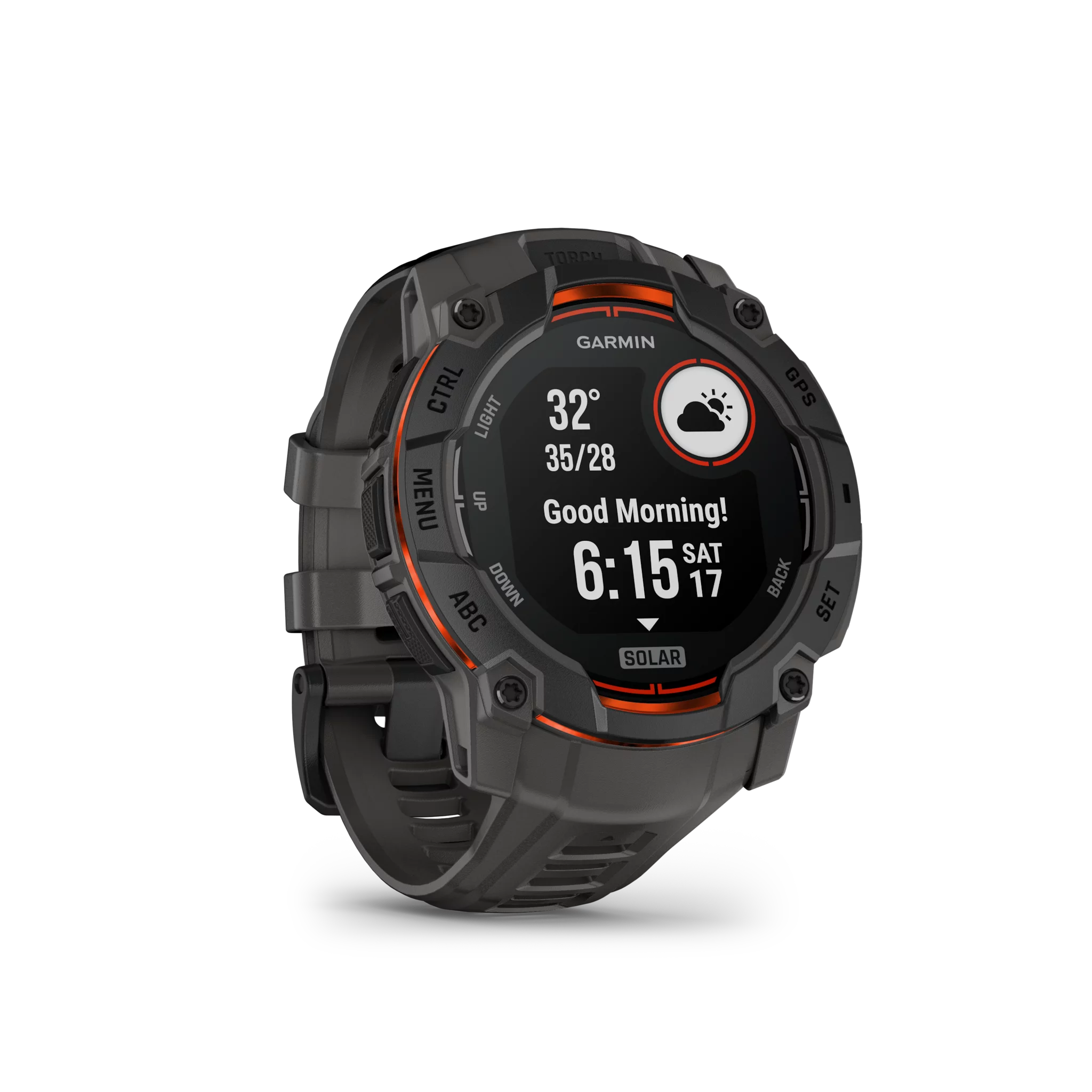 Garmin Instinct 3,50mm,Solar,Black Bezel mit Charcoal Band Open-Box