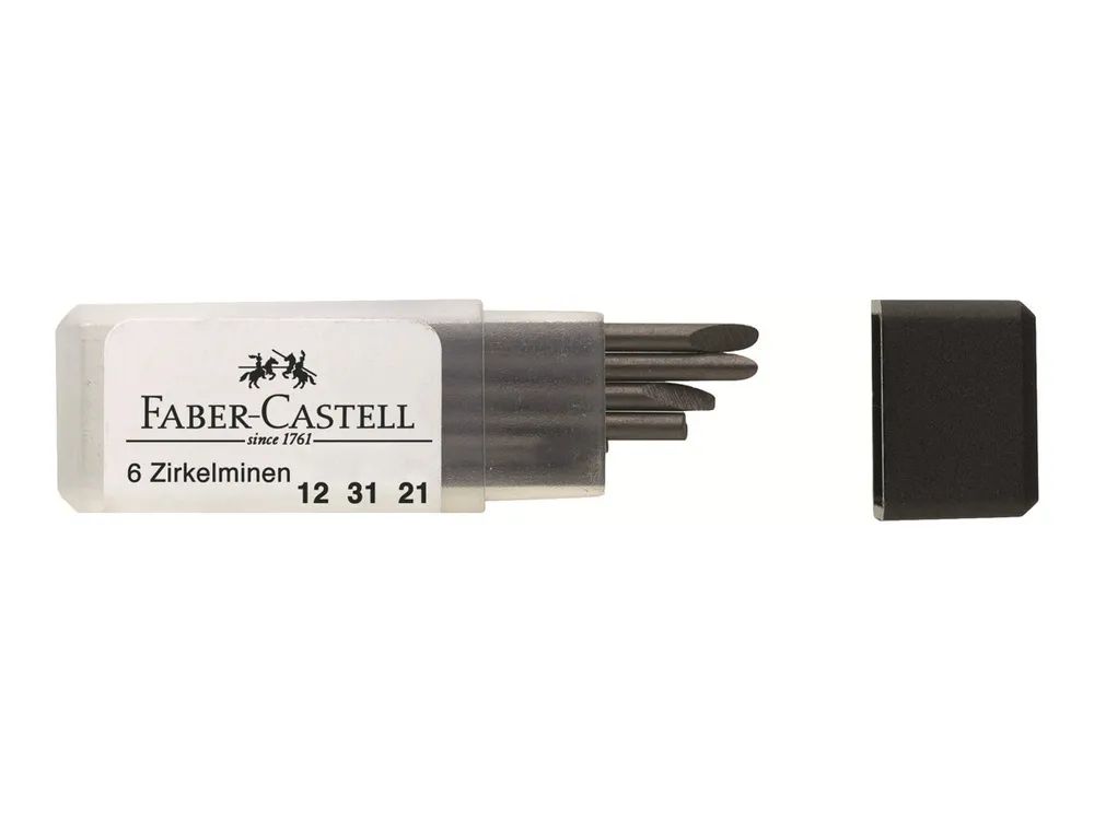 FABER-CASTELL Zirkelmine - H (Packung mit 6)