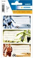 HERMA Football - Mehrfarbig - Rechteck - Dauerhaft - Papier - 9 Stück(e) - 3 Stück(e)