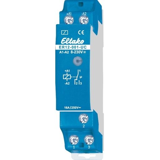 Eltako SCHALTRELAIS 1W 16A 8-230V UC / ELTAKO ER12-001-UC 22001601