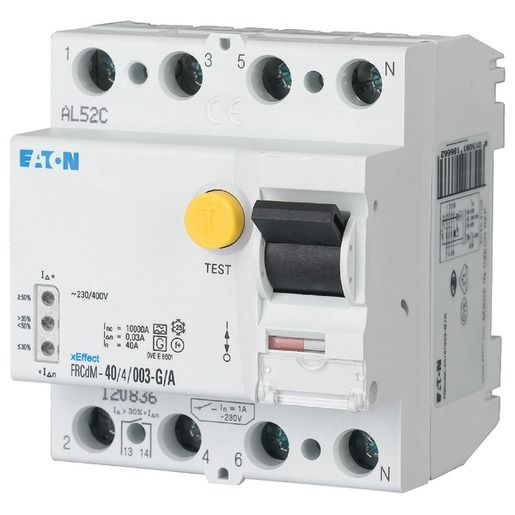 Eaton FEHLERSTROMSCHUTZSCHALTER / EATON FRCDM-63/4/03-S/A 168638