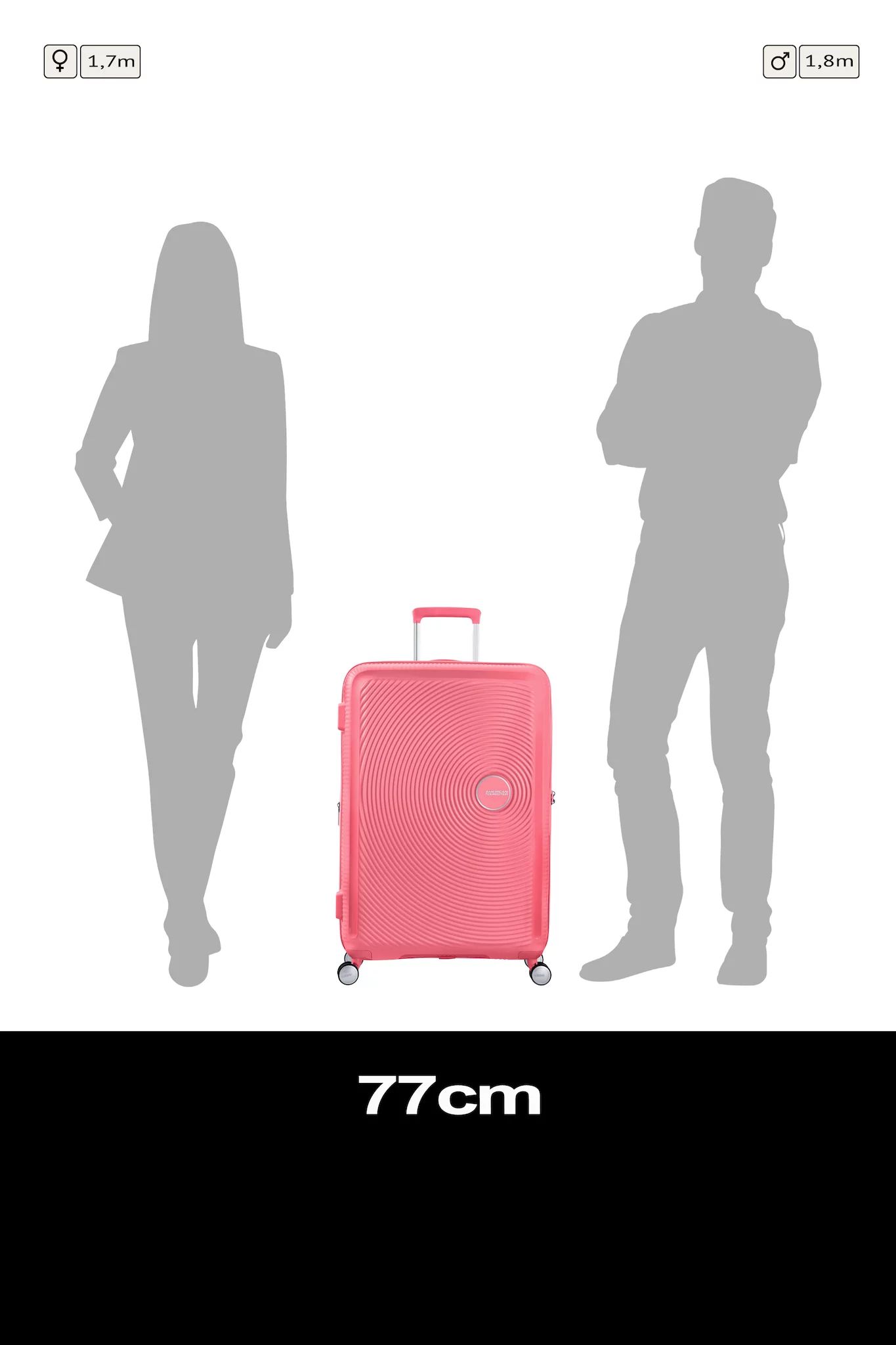 AMERICAN TOURISTER SOUNDBOX SPINNER 77/28 TSA EXP, SUN KISSED CORAL