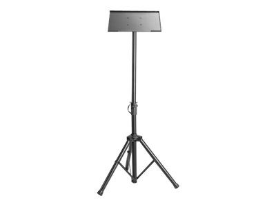 Manhattan TV/Monitor/Projector/Laptop Mount, Tripod Floor Stand, 1 screen/device, Screen Sizes: 13-32", VESA 75x75 to 100x100mm, Max 15kg, Height Adjustable, Black, Lifetime Warranty - Aufstellung - Stativ - für Notebook / Tablet / Projektor - tragba
