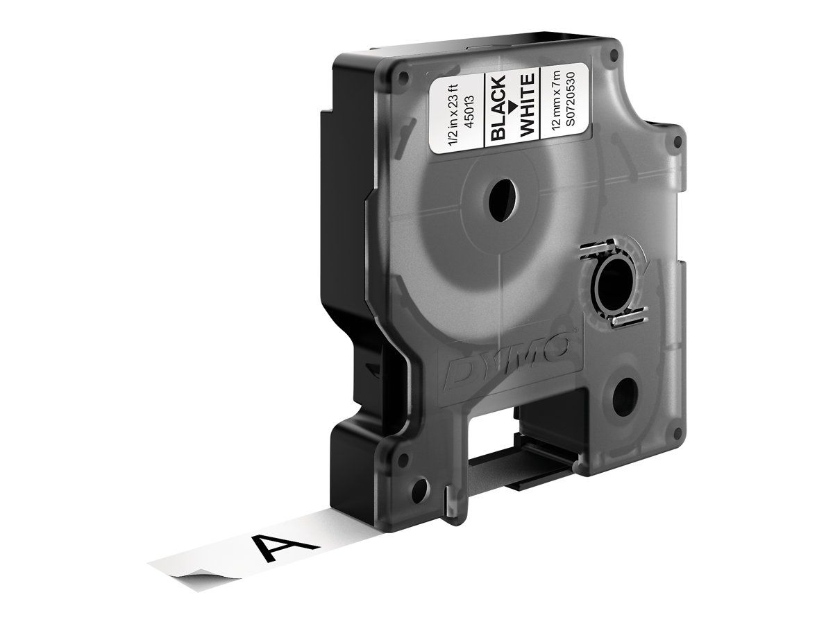 Dymo D1 - Selbstklebend - Schwarz auf Weiß - Rolle (1,2 cm x 7 m)
