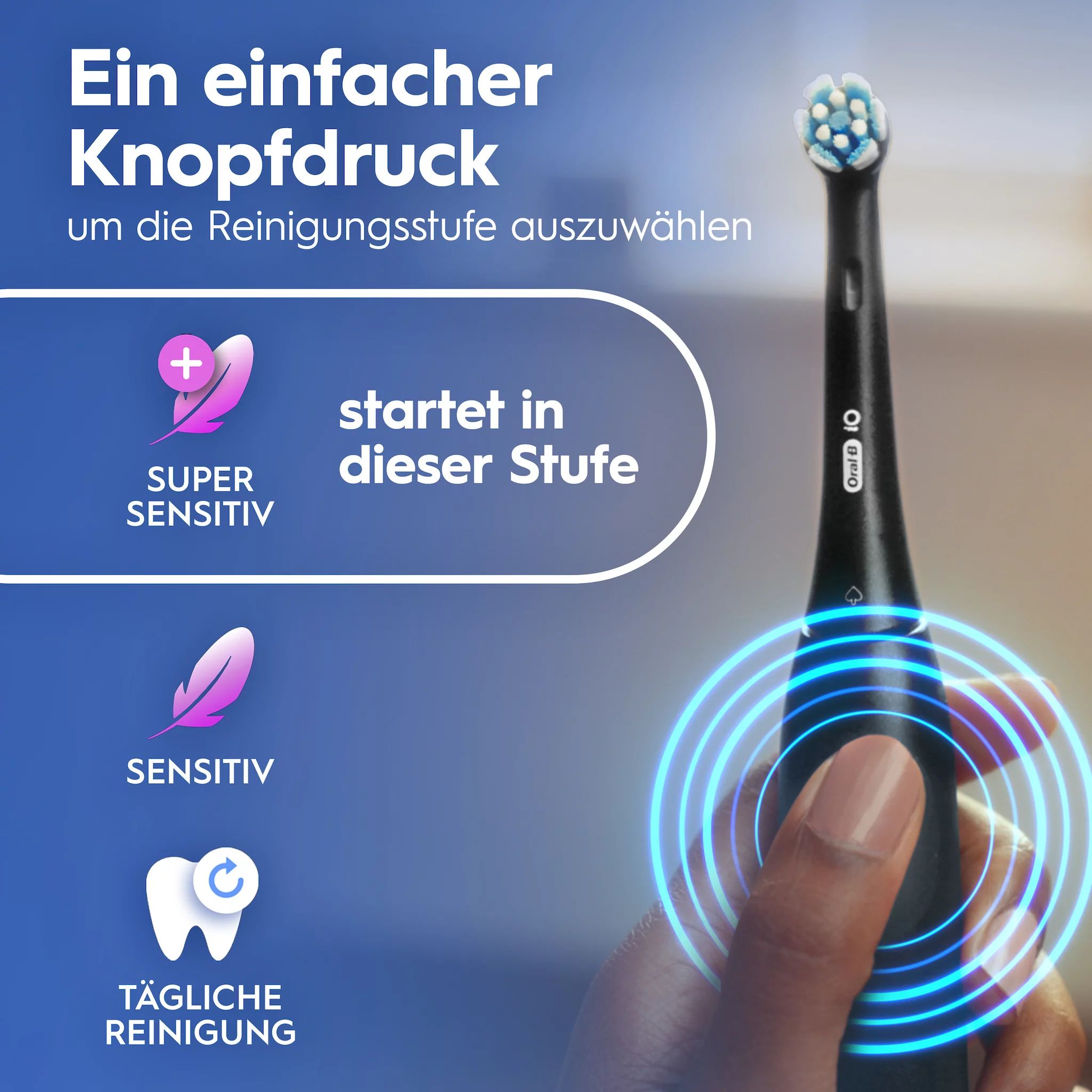 Oral-B iO Series 2 Night Black/Calm Pink mit 2. Handstück