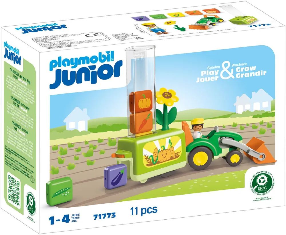 geobra Brandstätter Stiftung & Co.K JUNIOR: Traktor mit lustiger Pflanzmasch
