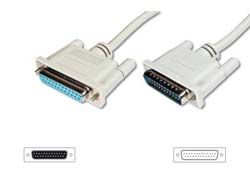 DIGITUS Datatransfer Verlängerungskabel, D-Sub25/St - D-Sub25/Bu