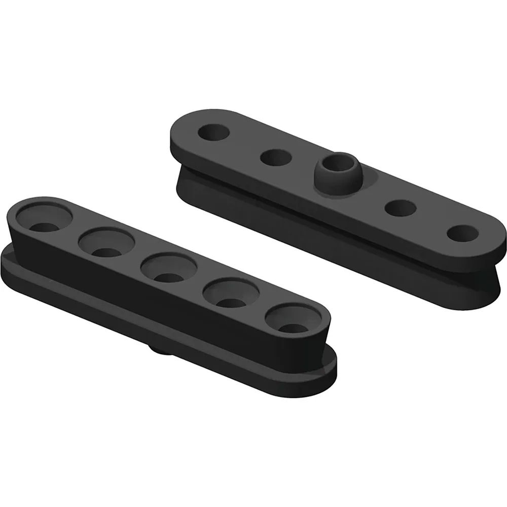 KEILVERBINDER Langhülse mit Zentrierstift, Kunststoff schwarz