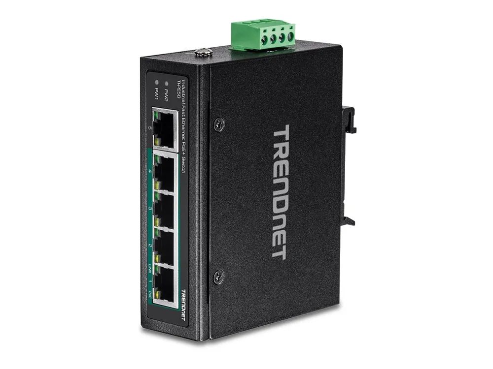TRENDnet TI-PE50 - Switch - unmanaged - 4 x 10/100 (PoE+)