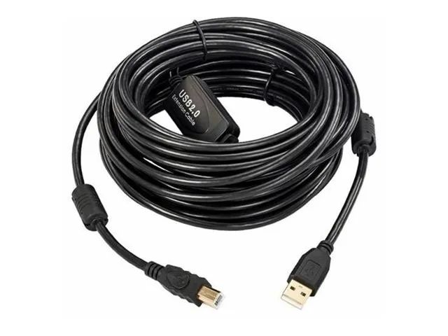 MicroConnect USBAB10B-ACTIVE - 10 m - USB B - USB A - USB 2.0 - 0,48 Gbit/s - Schwarz