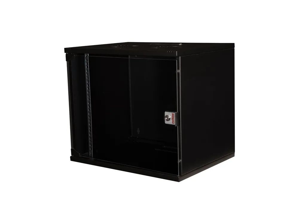ROLINE Basic - Gehäuse - Set, 540x400 BxT - geeignet für Wandmontage - RAL 9005, Jet Black - 9U - 48.3 cm (19")