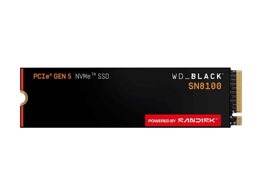 WD Black SN8100 - SSD - 8 TB - intern - M.2 2280 - PCI Express 5.0 x4 (NVMe)