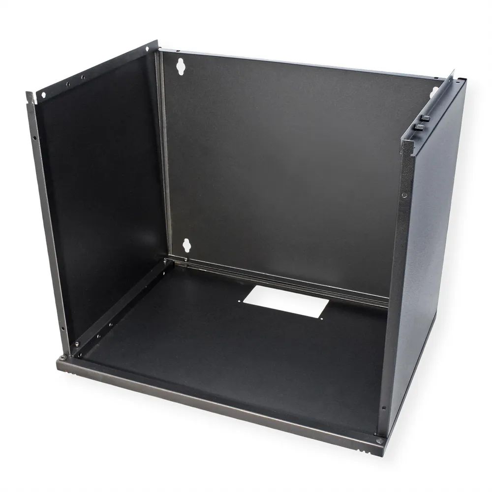 ROLINE Basic - Gehäuse - Set, 540x400 BxT - geeignet für Wandmontage - RAL 9005, Jet Black - 9U - 48.3 cm (19")