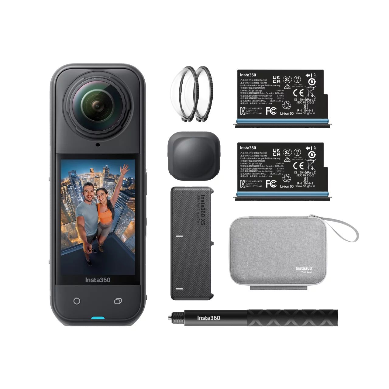 Insta360 X5 Essentials Bundle Action Kamera 8K 360 Grad - Camcorder - 3,3 cm