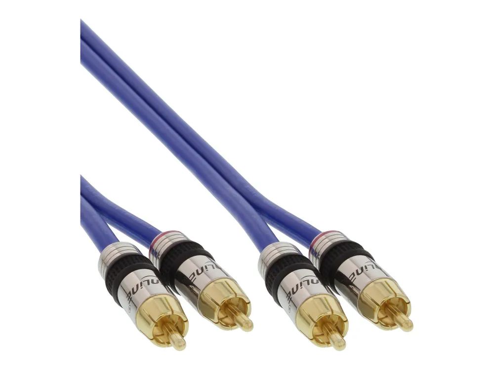 InLine Cinch Kabel AUDIO - PREMIUM - 2x Cinch Stecker / Stecker - 25m