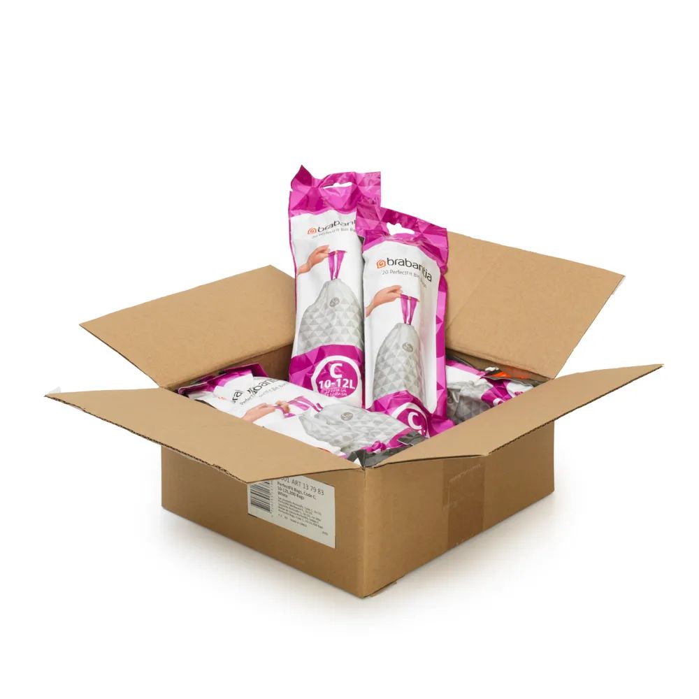 Brabantia PerfectFit Müllbeutel C, 10-12L - White