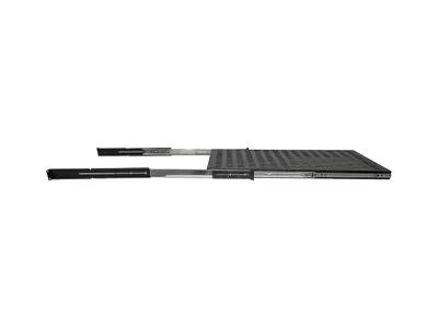 Intellinet 19" Ausziehbarer Fachboden, 1 HE, geeignet für Schränke mit 800 bis 1000 mm Tiefe, Ablagefläche 550 mm Tiefe, schwarz - Rack - Regal - Schwarz, RAL 9005 - 1U - 48.3 cm (19")