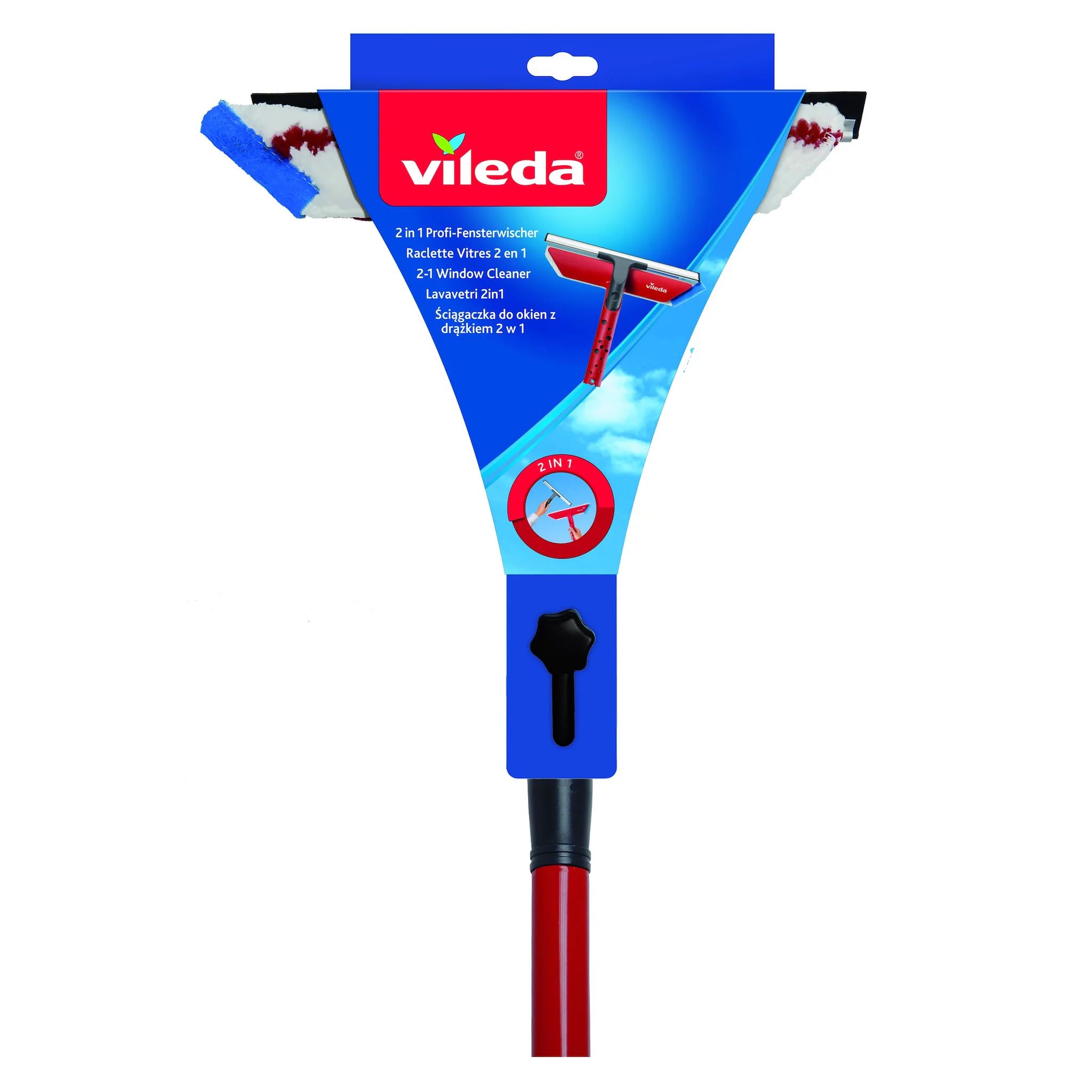 VILEDA-Fensterwischer 2in1 mit Teleskopstiel