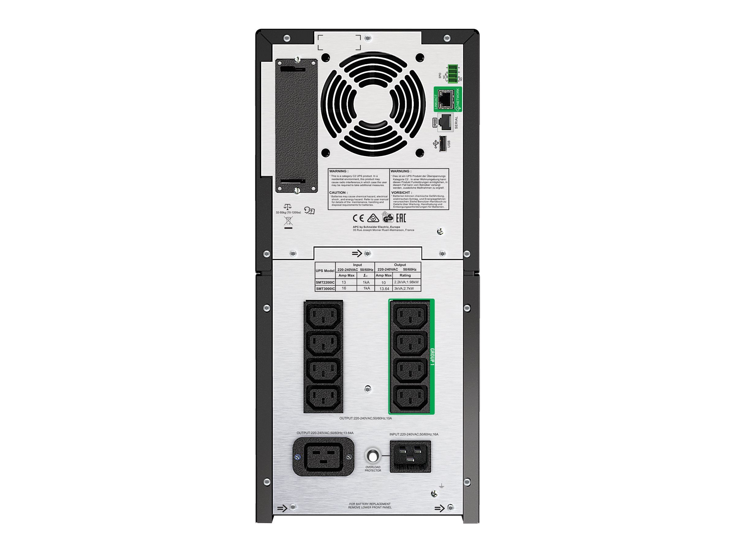 APC Smart-UPS SMT2200IC - USV - Wechselstrom 220/230/240 V