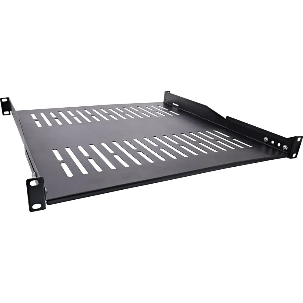 InLine 19" Fachboden - 450mm - 50kg - 1HE - RAL 9005 schwarz