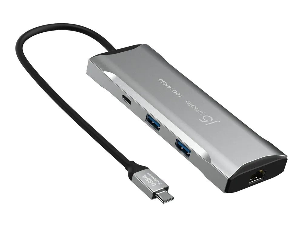 j5create JCD393-N - Mini-Dock - USB-C / USB4 / Thunderbolt 3 / Thunderbolt 4