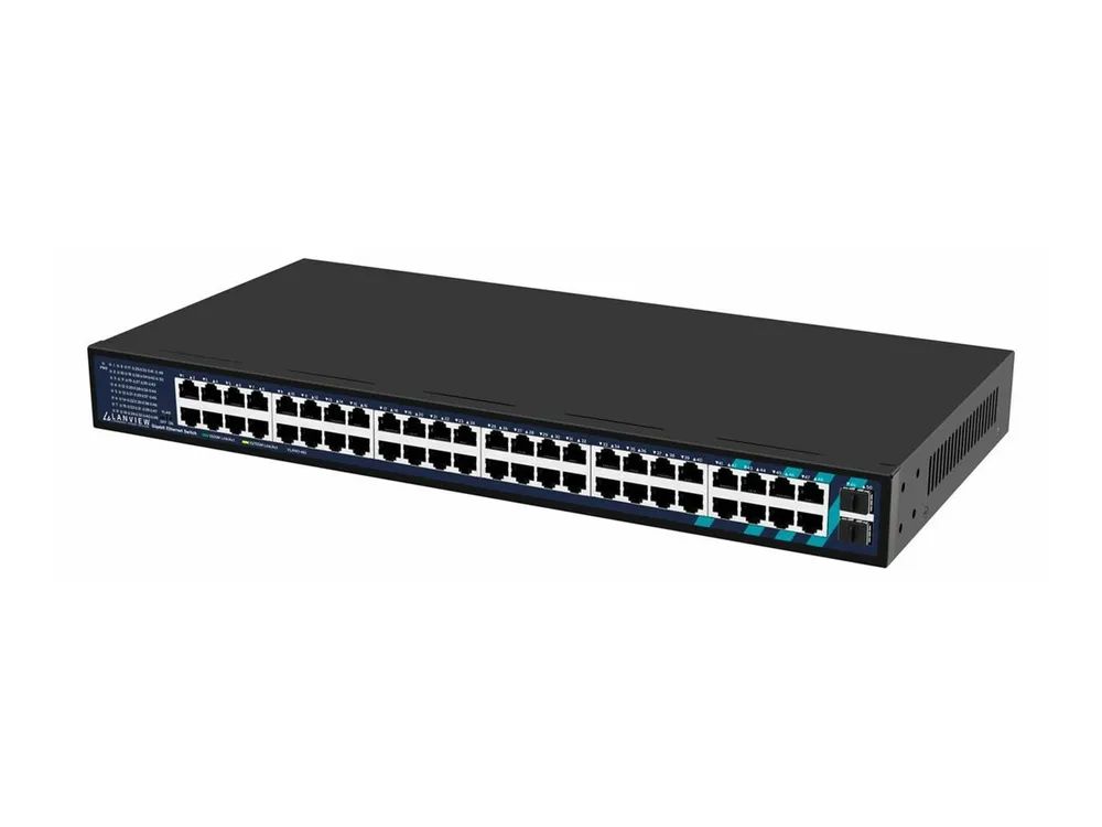 Lanview Switch - unmanaged - 48 x 10/100/1000
