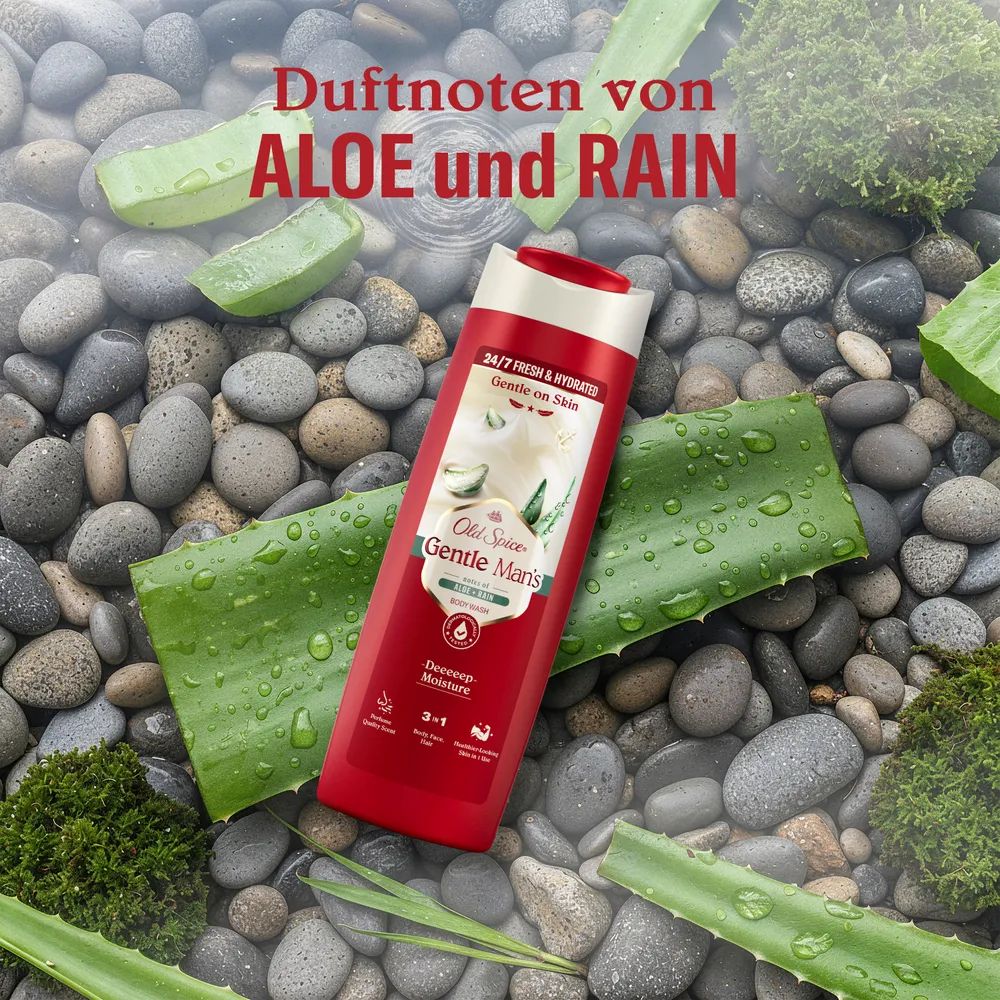 Old Spice Gentle Man’s Duschgel Aloe & Rain