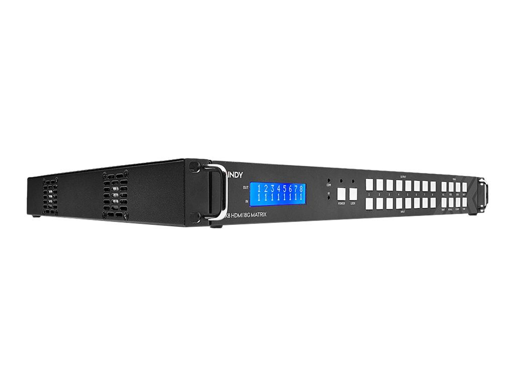 Lindy 8x8 HDMI 18G Matrix with Video Wall Scaling
