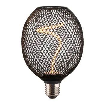 Hama LED-Filamentlampe, E27, Mesh, smoke, klar, extra Warmweiß, dimmbar