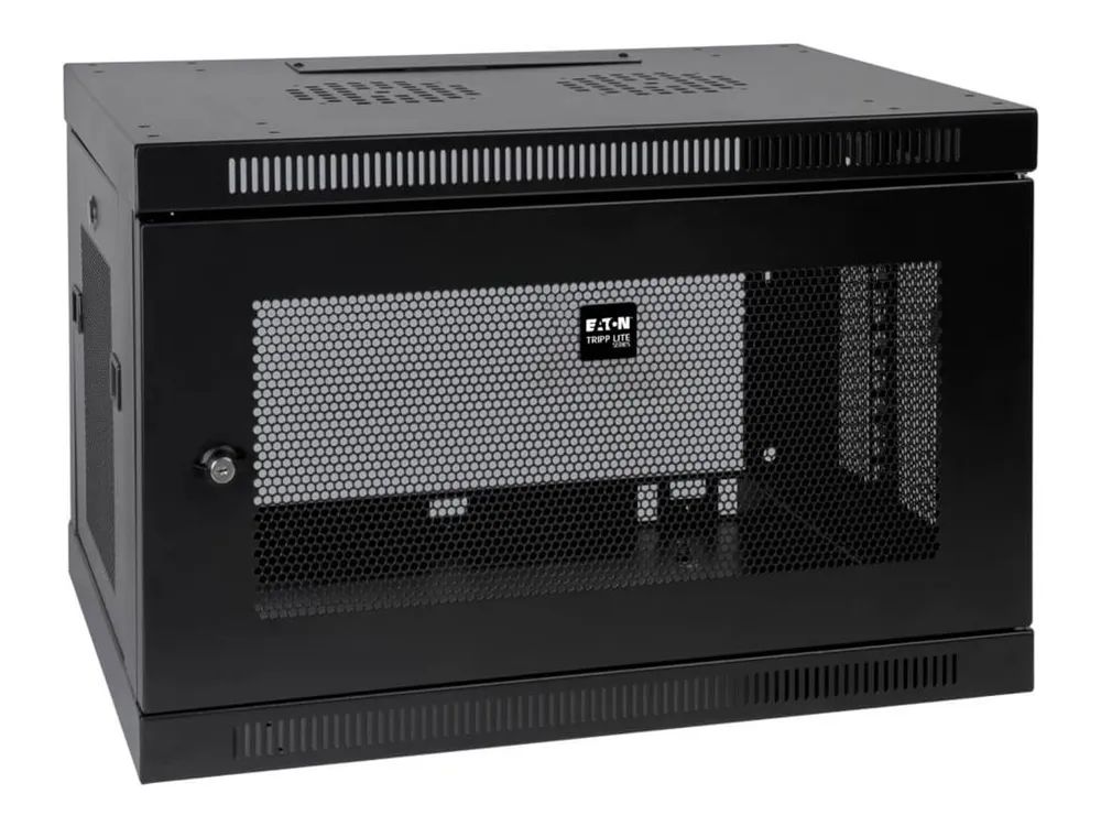Tripp Eaton Tripp Lite Series 9U Wall Mount Rack Enclosure Server Cabinet w/ Door & Side Panels - Schrank Netzwerkschrank - geeignet für Wandmontage - Schwarz - 9U - 48.3 cm (19")