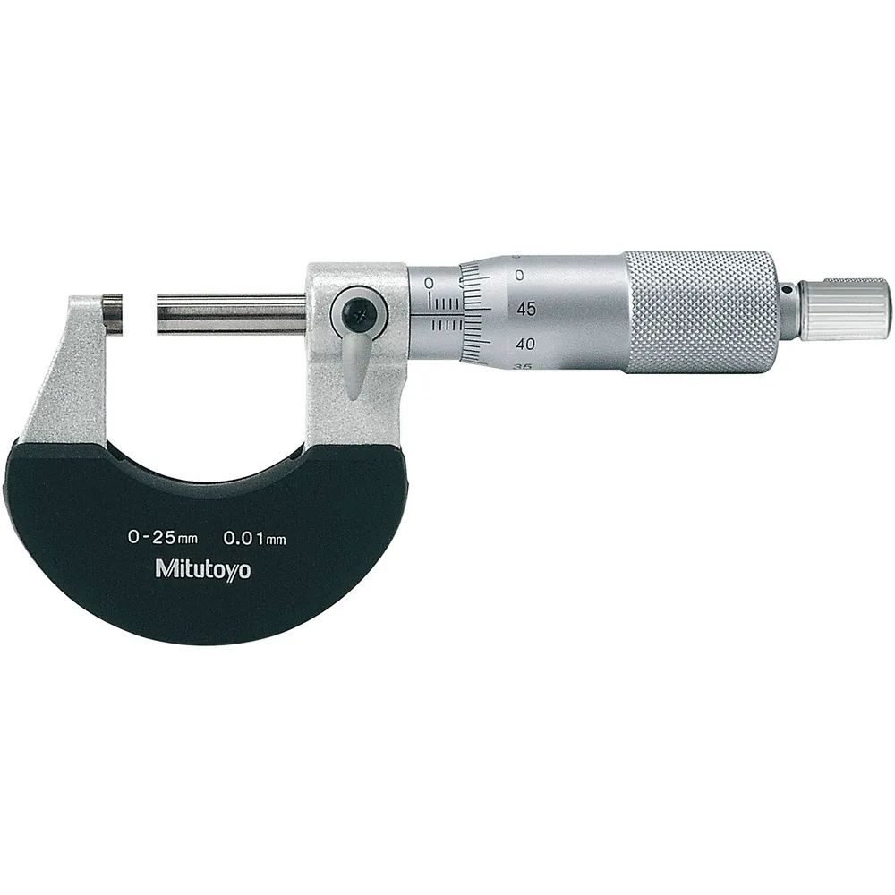 MITUTOYO Bügelmessschraube Werkszertifikat DIN 863/1 Messbereich 0-25 mm