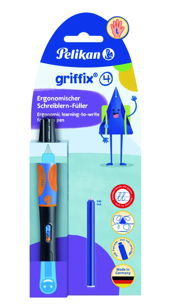 Pelikan griffix® Füller für Linkshänder, Neon Black