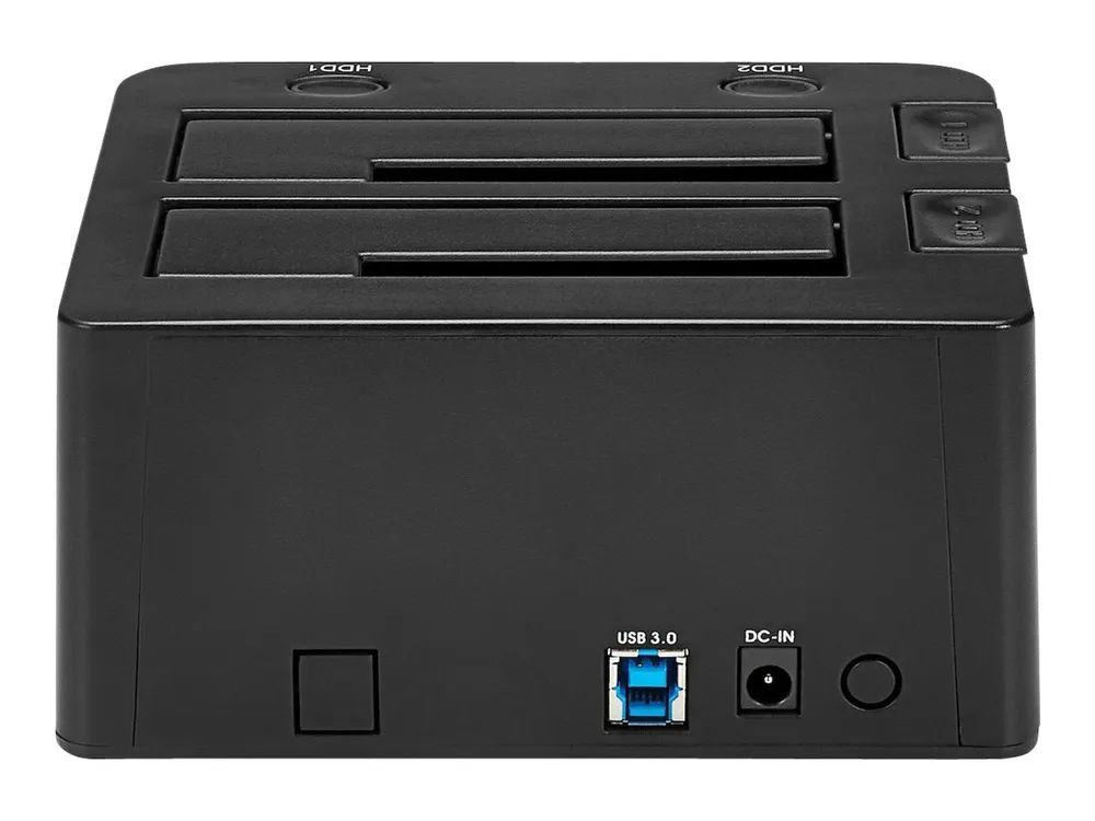 StarTech.com Dual-Bay USB 3.0 to SATA Hard Drive Docking Station, USB Hard Drive Dock, External 2.53.5 SATA IIIIII, SSDHDD Docking Station, Hot-Swap Hard Drive Bay - Top-Loading - Speicher-Controller - 2.5", 3.5" (6.4 cm, 8.9 cm)