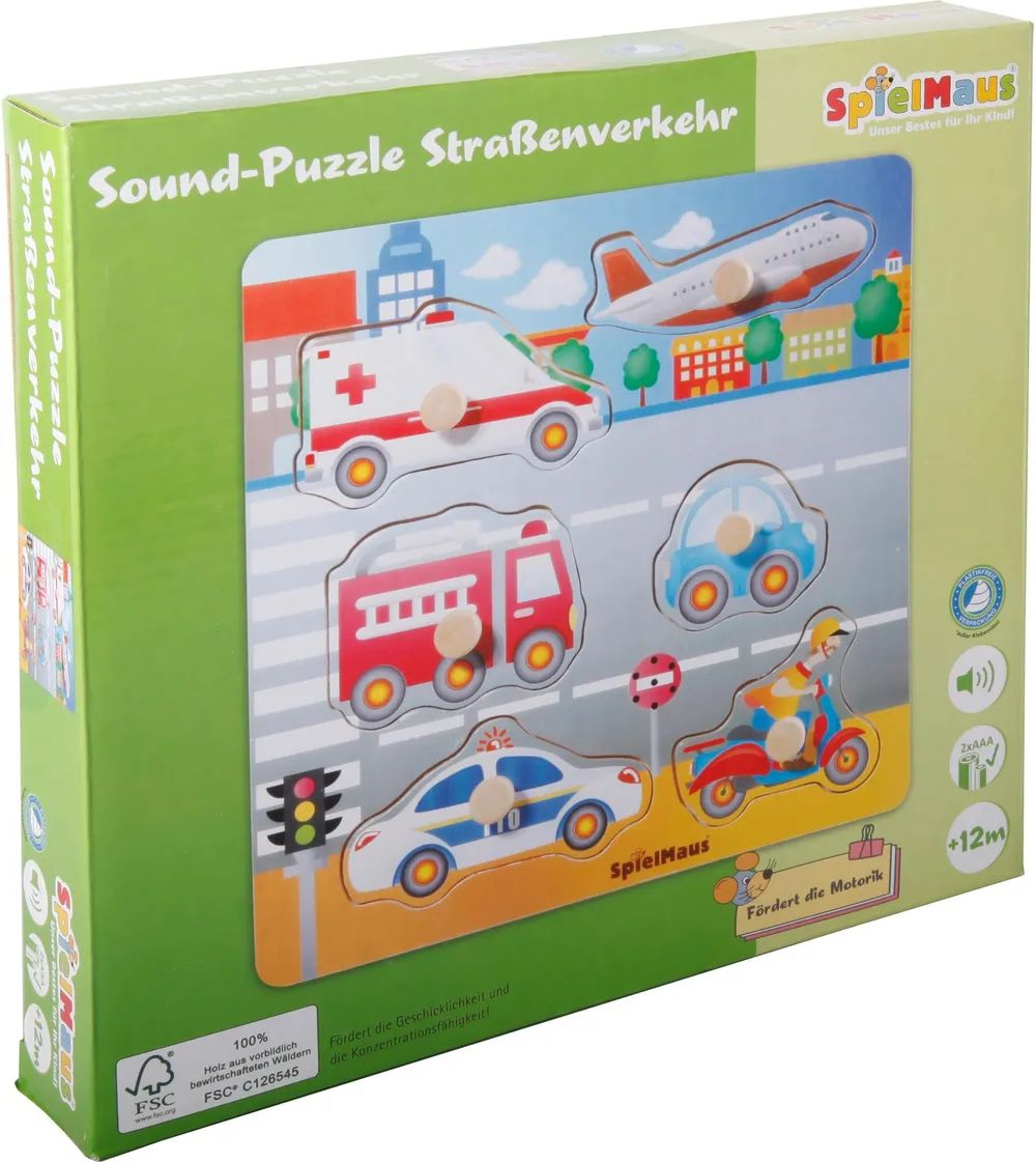 VEDES Großhandel GmbH - Ware SMH Sound Holzpuzzle Straßenverkehr