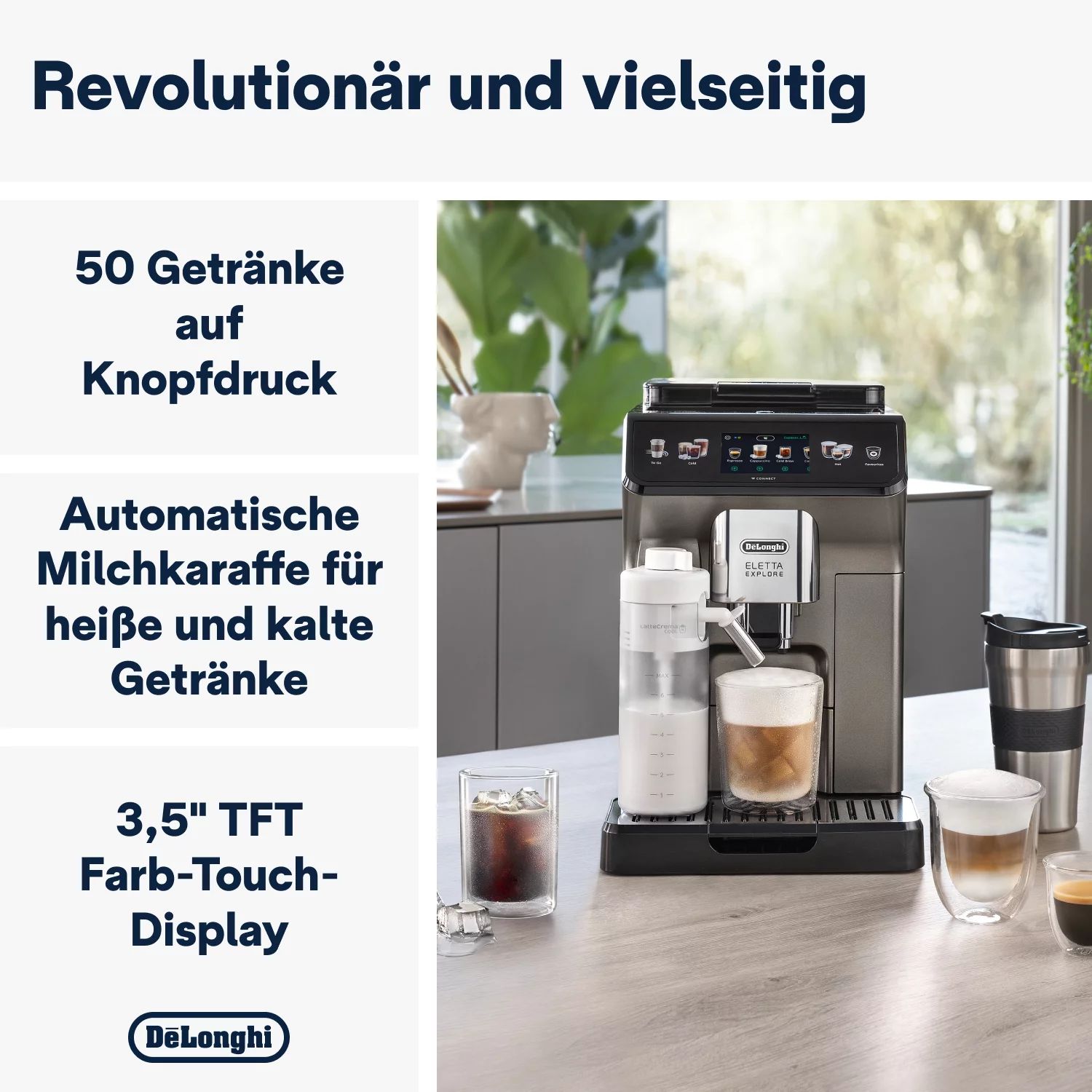 De'Longhi Kaffeevollautomat Eletta Explore Cold Brew ECAM450.86.T