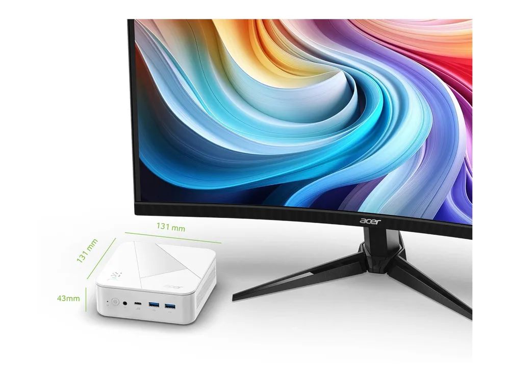 Acer Revo Box RB102-RPL - Barebone - Mini-PC schwarz