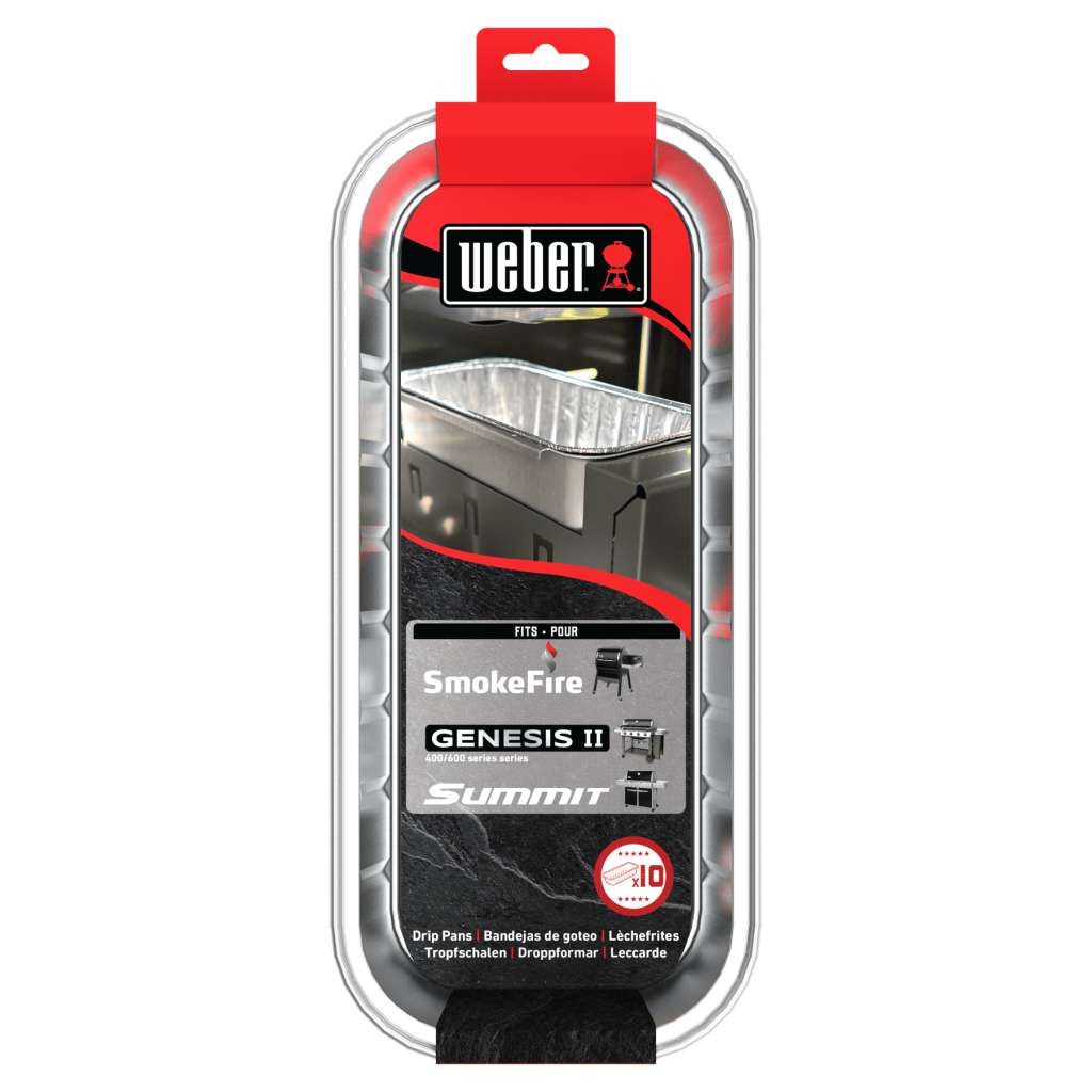 Weber Alu-Tropfschale, SmokeFire & Summit, 10 Stk