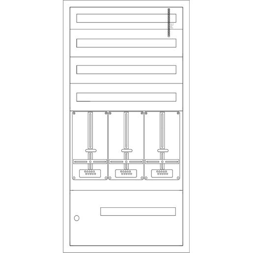 Eaton UP-VERTEILER STEIERMARK LEER / EATON U-STR-3/1300-3Z/4NZW 300849