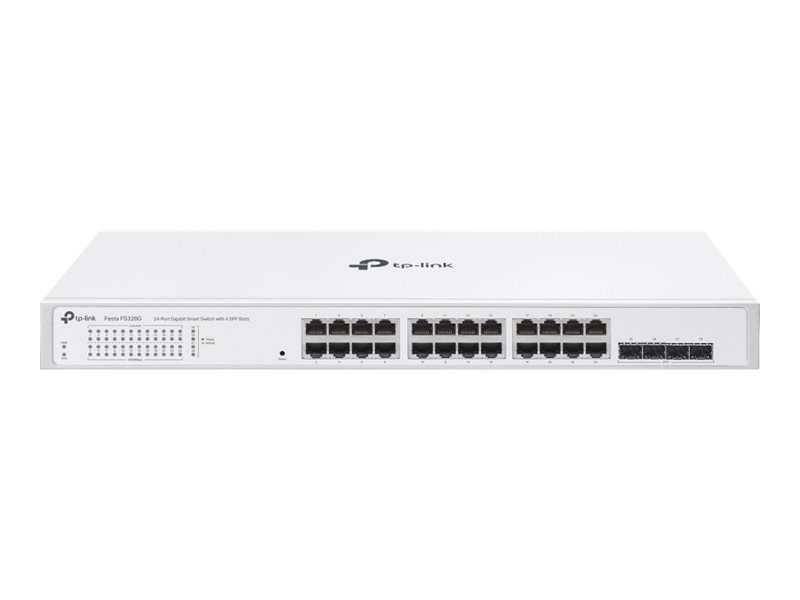 TP-LINK 24-Port Gigabit Smart Switch with 4 SFP Slots - Switch - 0,1 Gbps