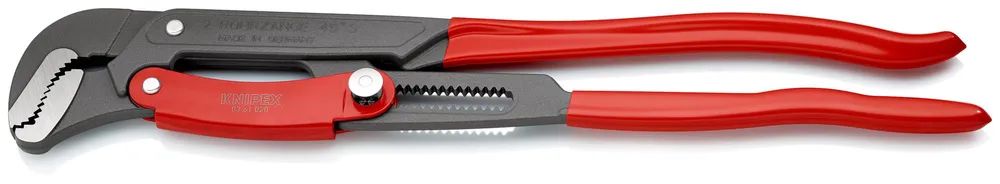 KNIPEX Rohrzange S-Maul mit Schnelleinstellung mit Kunststoff überzogen grau pulverbeschichtet 560 mm