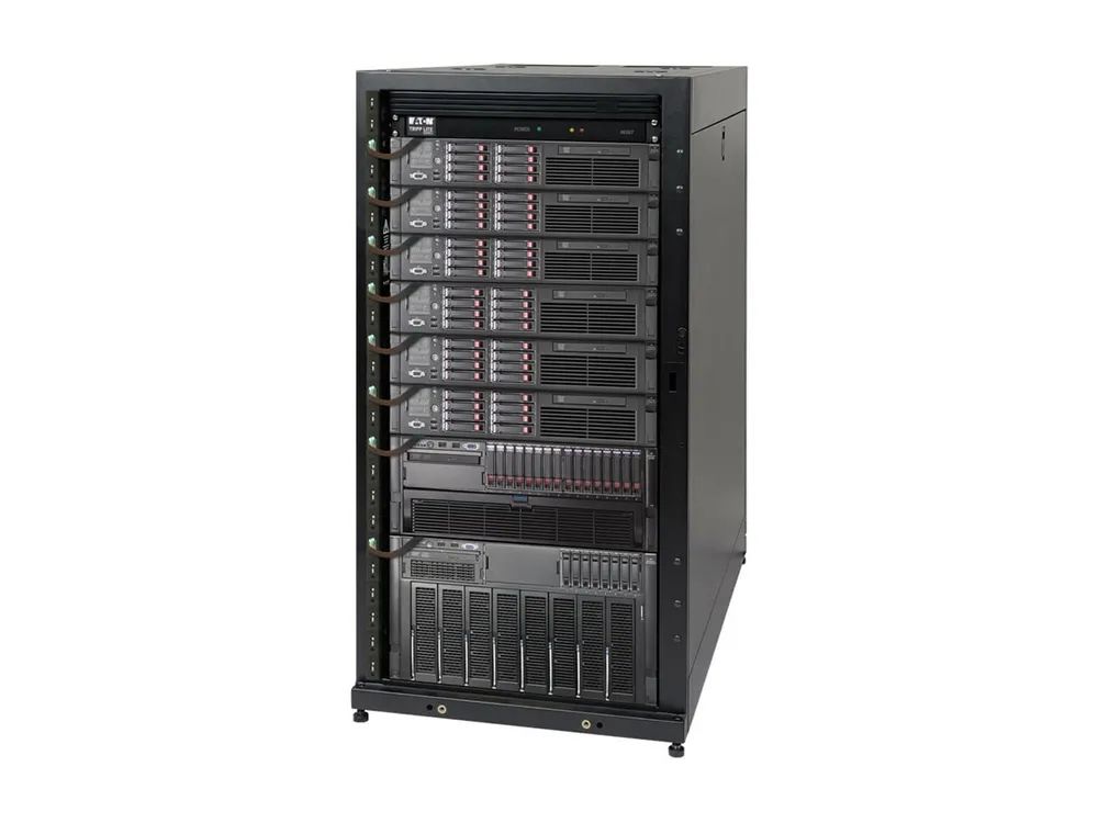 Tripp Eaton Tripp Lite Series 25U Rack Enclosure Server Cabinet w Doors & Sides -Special Price - Schrank Netzwerkschrank - Schwarz - 25U - 48.3 cm (19")