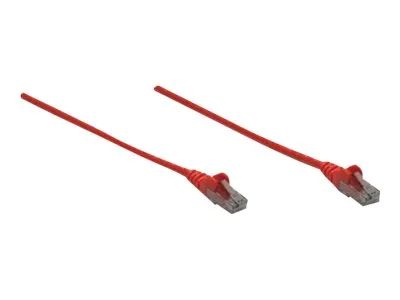 Intellinet Network Patch Cable, Cat6, 2m, Red, CCA, U/UTP, PVC, RJ45, Gold Plated Contacts, Snagless, Booted, Lifetime Warranty, Polybag - Patch-Kabel - RJ-45 (M)