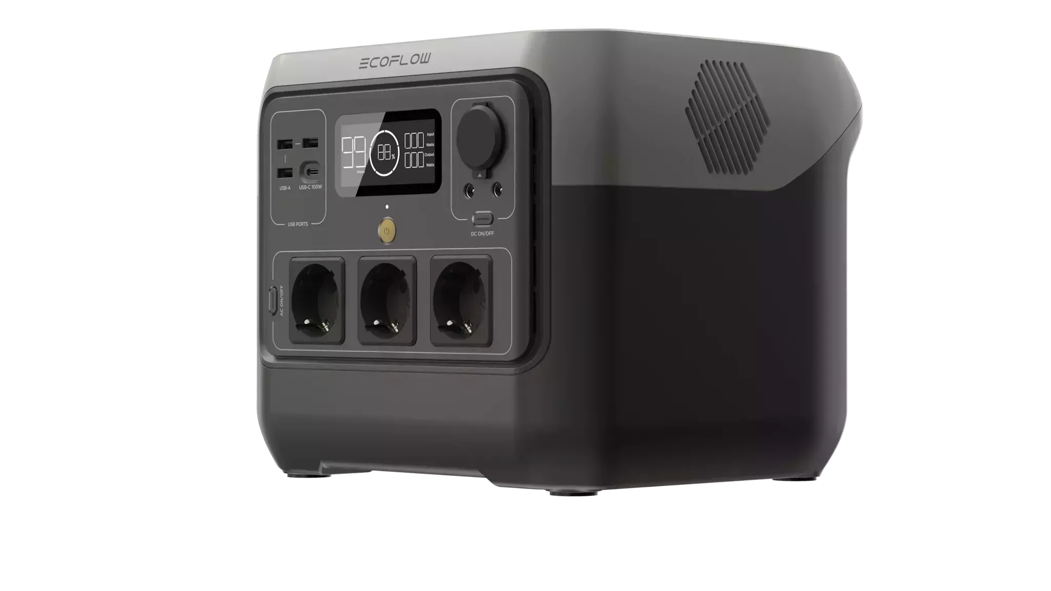 Ecoflow RIVER 2 Pro - Tragbares kraftwerk - AC 220-240/ DC 11-50/12/24 V