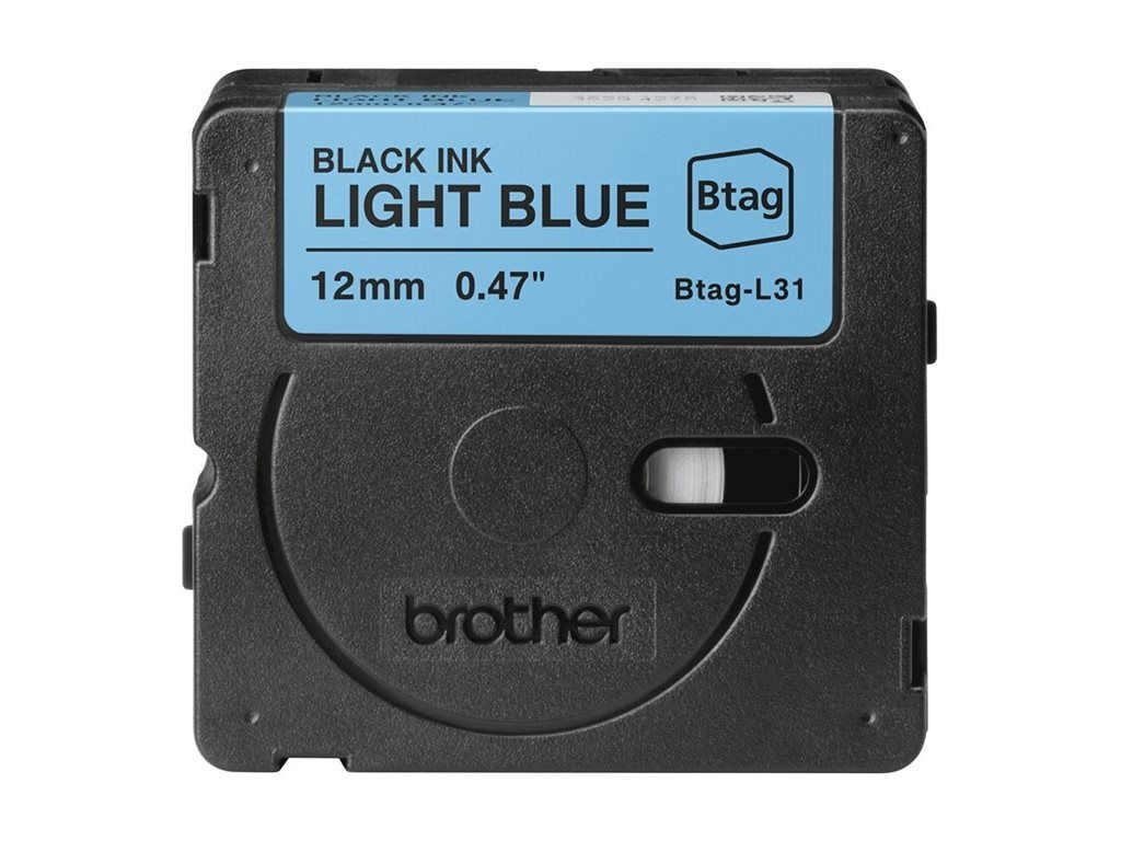 Brother BTAG-L31 - Schwarz auf hellblau - Rolle (1,2 cm x 4 m)