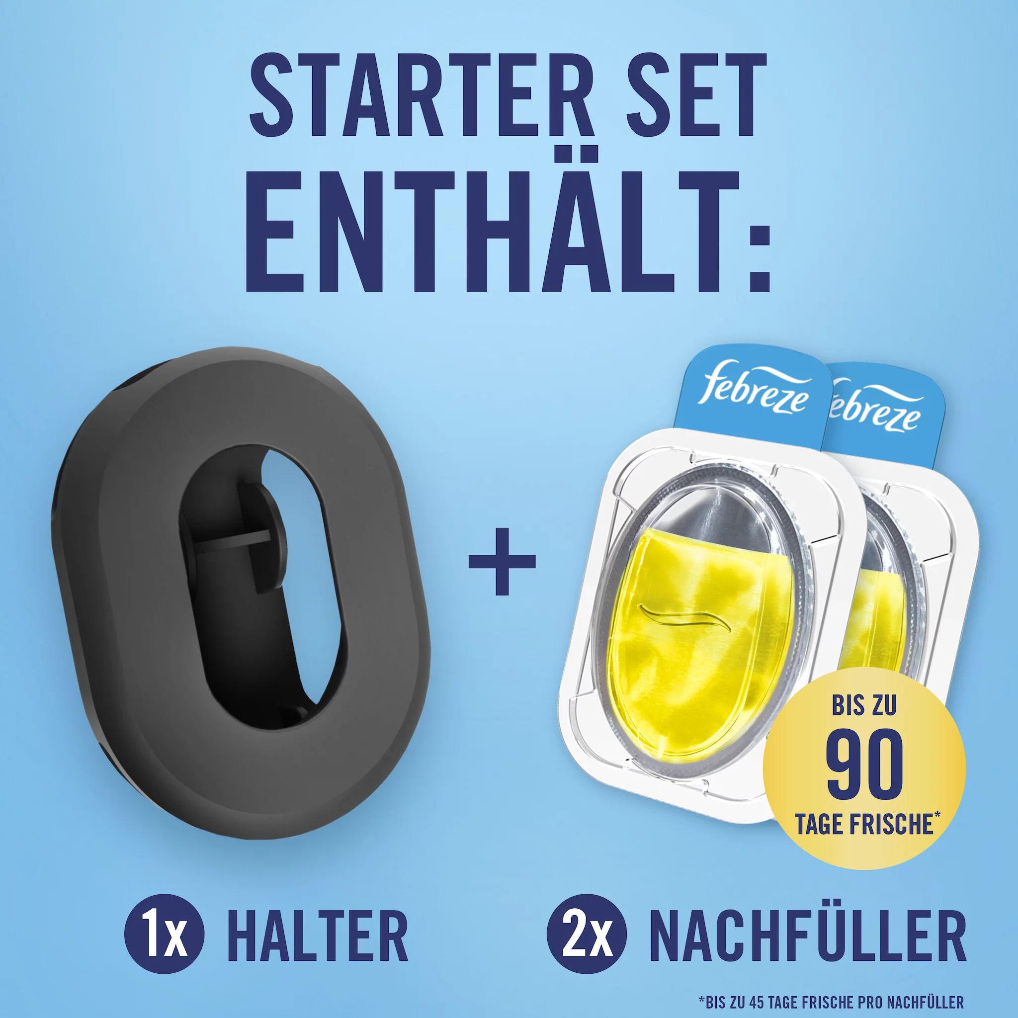 Febreze Mülleimererfrischer Starterkit +2er Zitrusfrische = 9,76ml