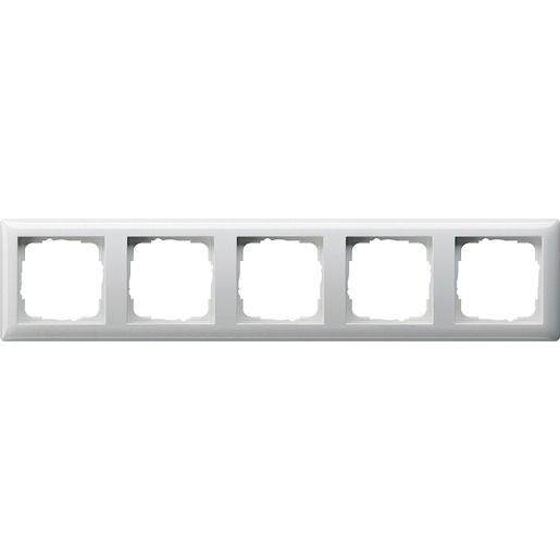 Gira RAHMEN 5-FACH STAND.BRUCHSICH. / GIRA 021503RWS GL.SYST.55 021503