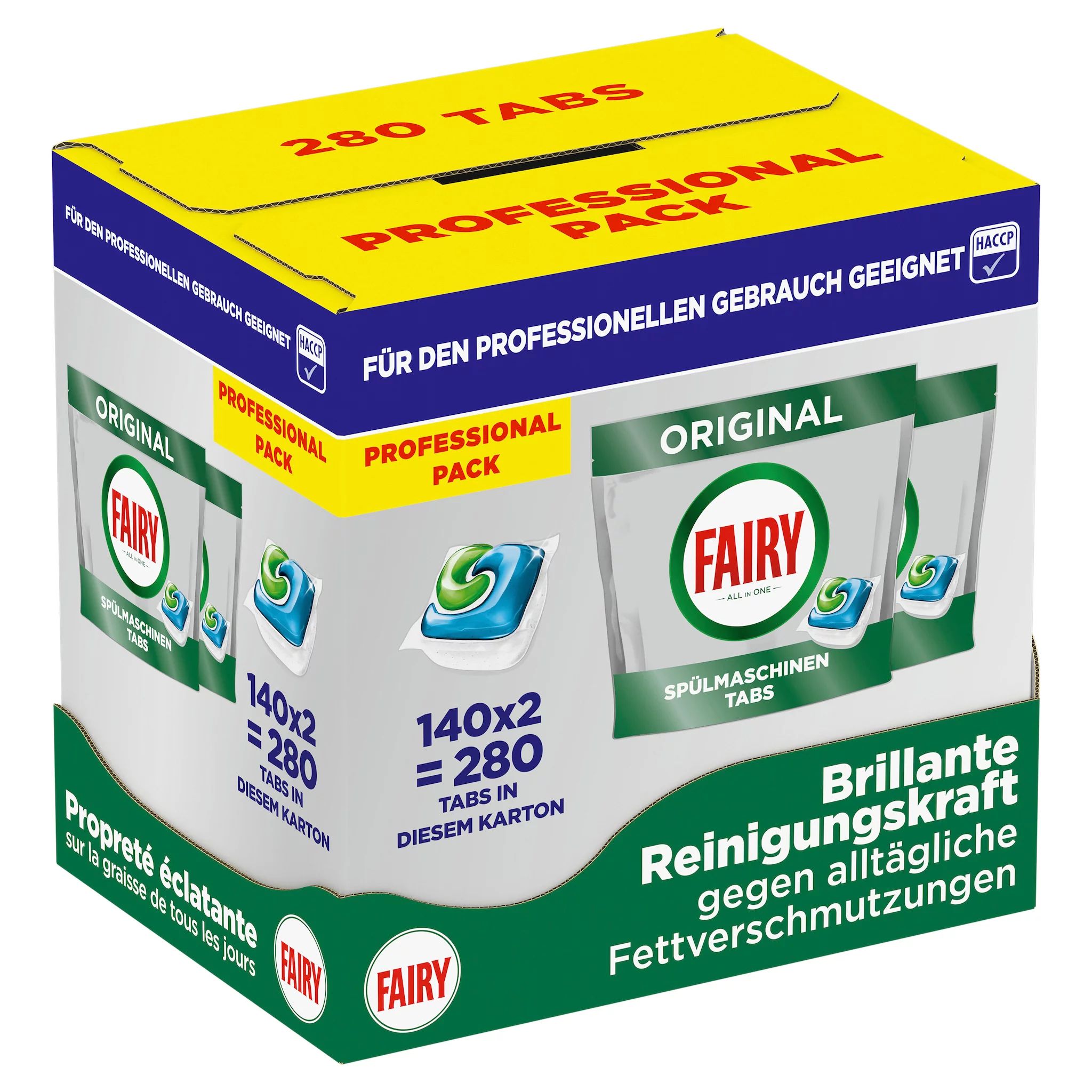 Fairy Professional All In One Spülmaschinentabs 140 Stk.