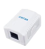 Equip Aufputzdose Cat6A 1-Port RJ45 UTP ws Polybeutel