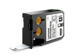Dymo XTL - Vinyl - permanenter Klebstoff - Schwarz auf Weiß
