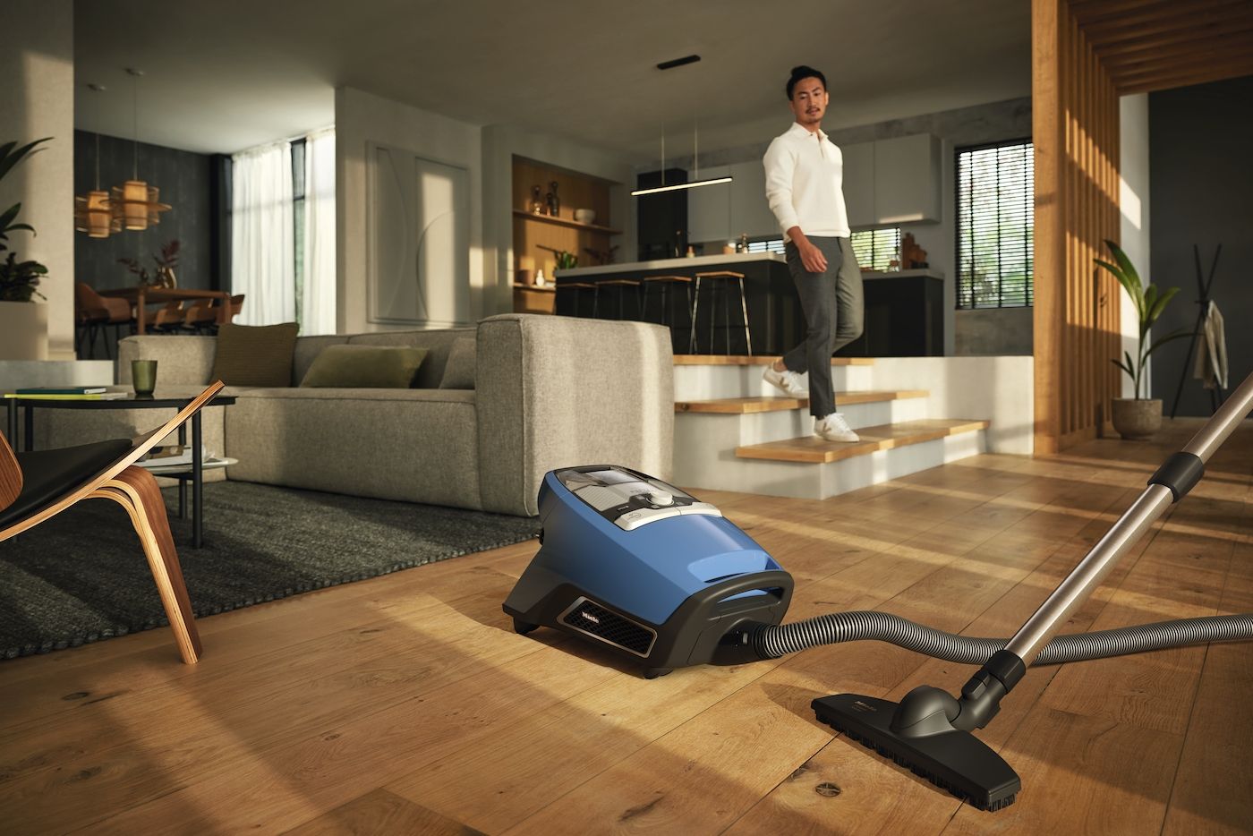 Miele Blizzard CX1 Parquet PowerLine/Techblau/SKCF5